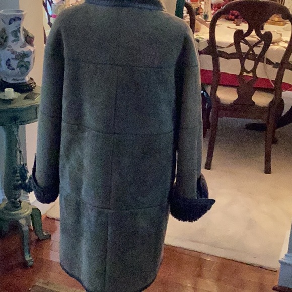 Shearling Brown suede coat - Picture 4 of 14